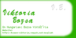 viktoria bozsa business card